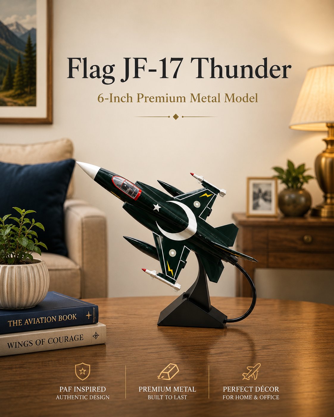 JF-17 Thunder Metal Aircraft Model – 6 Inch